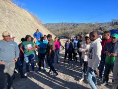 Comunitarios detienen trabajo en presa de Monte Grande, antes  incumplimientos 