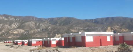 Panorámica centro poblado a los desplazados para la construcción de la Presa de Monte Grande 