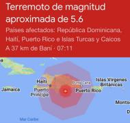 Se registra terremoto de 5.6 magnitud 