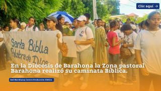 En la Diócesis de Barahona la Zona pastoral Barahona realizó su caminata Bíblica.