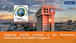   Popular recibe premio a las Finanzas Sostenibles de Global Finance