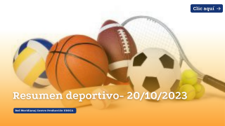 Resumen deportivo para hoy-10/10/2023 