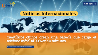 Científicos chinos crean una batería que carga el teléfono móvil al 90% en 10 minutos. 