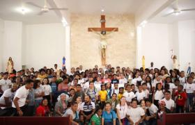 Pastoral de adolescentes realiza encuentro en la Parroquia Sagrado Corazón de Jesús.