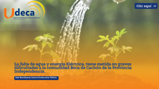 La falta de agua y energía Eléctrica, tiene metida en graves dificultades a la comunidad Boca de Cachón de la Provincia Independencia.
